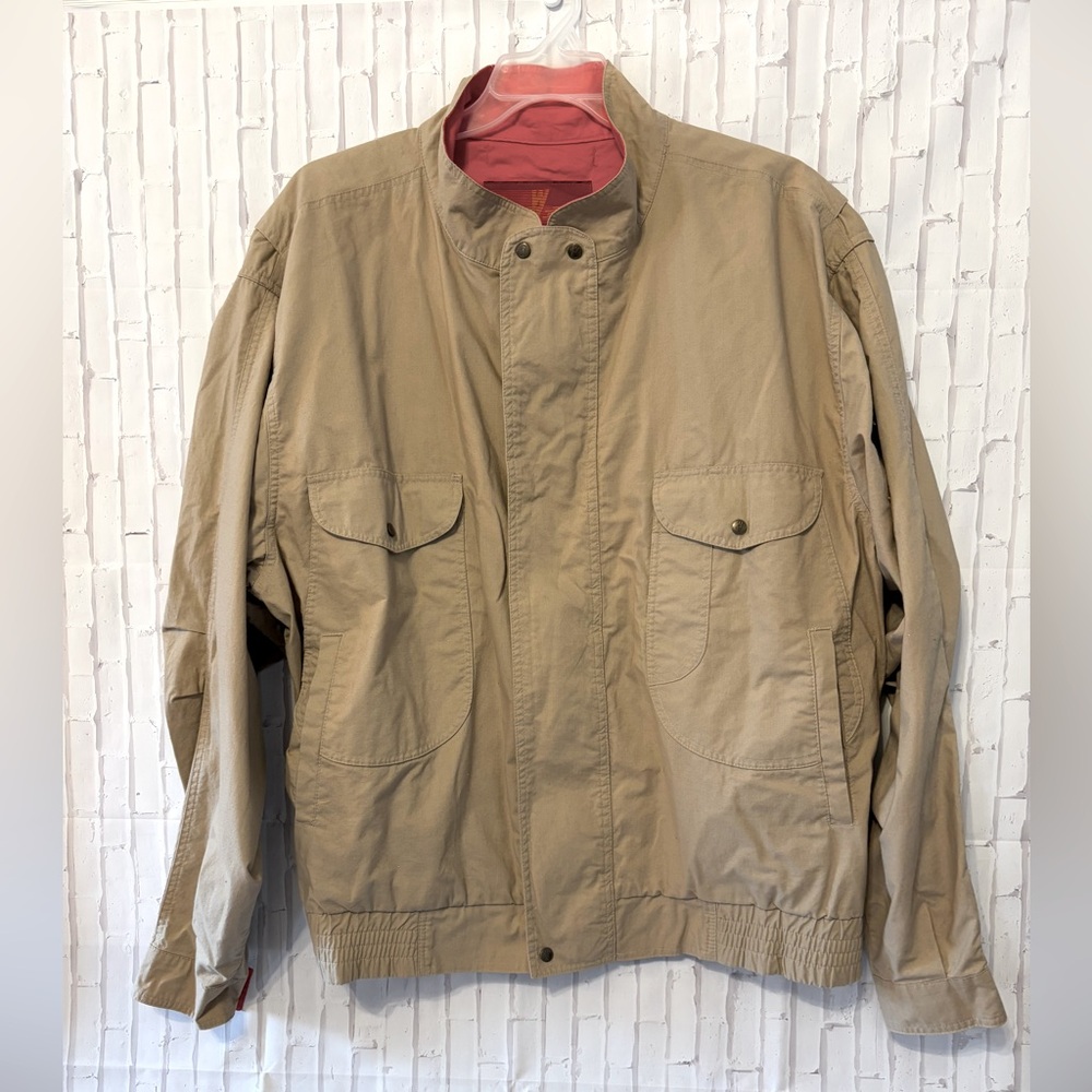 London Fog Tan Lightweight Utility Jacket
